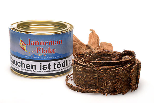 HU-tobacco Janneman Flake Pipe tobacco 100g Tin